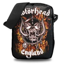 England Fire Crossbody Bag Messenger Bag(Motorhead England Fire Crossbody Bag Messenger Bag 452626)