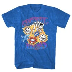 Las Vegas Sphere Collection On Blue Mineral Wash Tie Dye T-shirt(Grateful Dead Las Vegas Sphere Collection On Blue Mineral Wash Tie Dye T Shirt 453426)