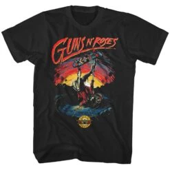 Skate On Black T-shirt(Guns N Roses Skate On Black T Shirt 453437)