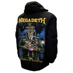Symphony Of Destruction Anorak Jacket(Megadeth Symphony Of Destruction Anorak Jacket 453500) -ROCABILIA CLOTHING SALE 453500B