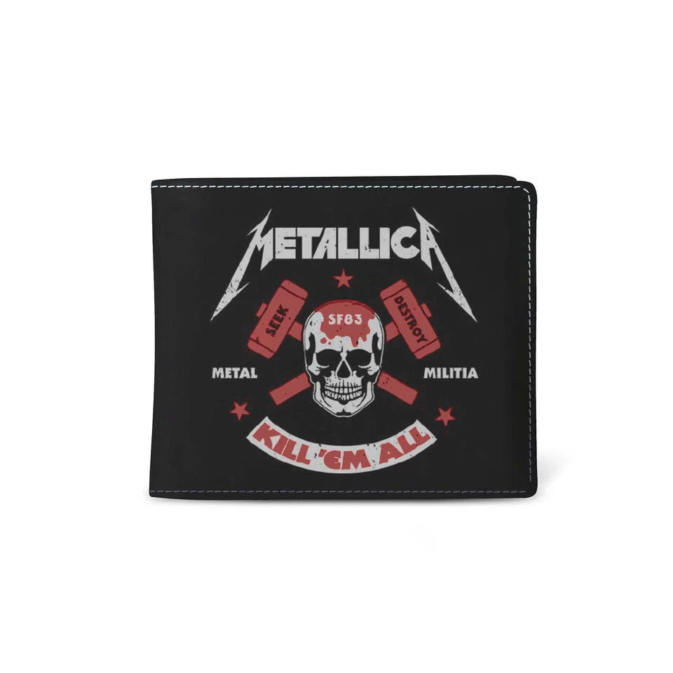 Seek Destroy Metal Militia Kill 'Em All Wallet Bi-Fold Wallet(Metallica Seek Destroy Metal Militia Kill Em All Wallet Bi Fold Wallet 453572) 3 Seek Destroy Metal Militia Kill 'Em All Wallet Bi-Fold Wallet(Metallica Seek Destroy Metal Militia Kill Em All Wallet Bi Fold Wallet 453572)