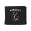 Yellow Goat With Red Eyes Wallet Bi-Fold Wallet(Bathory Yellow Goat With Red Eyes Wallet Bi Fold Wallet 453666) -ROCABILIA CLOTHING SALE 453666F