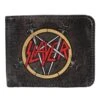 Swords Pentagram Logo Wallet Bi-Fold Wallet(Slayer Swords Pentagram Logo Wallet Bi Fold Wallet 453705) -ROCABILIA CLOTHING SALE 453705F