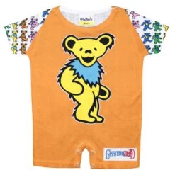 Dancing Bears Romper Bodysuit(Grateful Dead Dancing Bears Romper Bodysuit 453834)