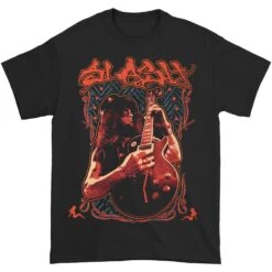Ornate Framed Guitar Photo T-shirt(Slash Ornate Framed Guitar Photo T Shirt 453943)