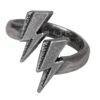 Flash Logo Ring(David Bowie Flash Logo Ring 454006) -ROCABILIA CLOTHING SALE 454006F
