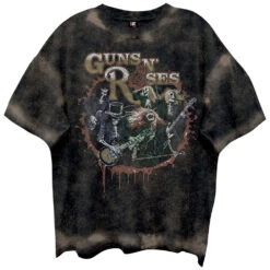 GNR Skeletons Live Vintage T-shirt(Guns N Roses Gnr Skeletons Live Vintage T Shirt 454069)