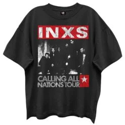 Calling All Nations Tour Vintage T-shirt(Inxs Calling All Nations Tour Vintage T Shirt 454070)