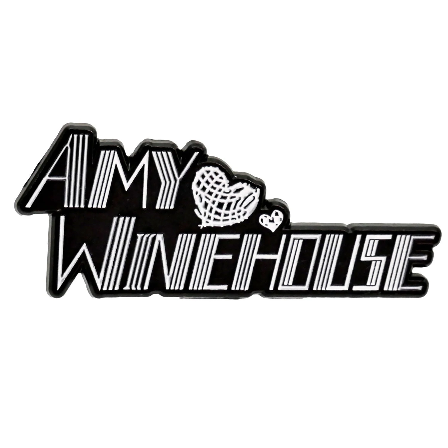 Hearts Logo Pewter Pin Badge(Amy Winehouse Hearts Logo Pewter Pin Badge 454332) 3 Hearts Logo Pewter Pin Badge(Amy Winehouse Hearts Logo Pewter Pin Badge 454332)