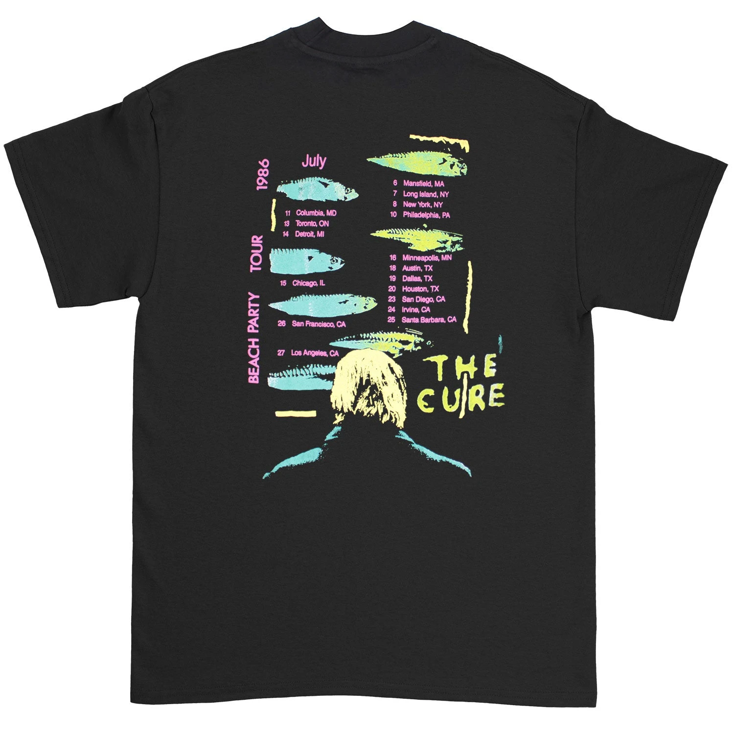 Beach Party Tour '86 Oversized Boxy Tee Vintage T-shirt(Cure Beach Party Tour 86 Oversized Boxy Tee Vintage T Shirt 454386) 4 Beach Party Tour '86 Oversized Boxy Tee Vintage T-shirt(Cure Beach Party Tour 86 Oversized Boxy Tee Vintage T Shirt 454386) - Image 2