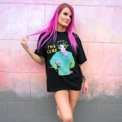 Beach Party Tour '86 Oversized Boxy Tee Vintage T-shirt(Cure Beach Party Tour 86 Oversized Boxy Tee Vintage T Shirt 454386) 7 Beach Party Tour '86 Oversized Boxy Tee Vintage T-shirt(Cure Beach Party Tour 86 Oversized Boxy Tee Vintage T Shirt 454386) -ROCABILIA CLOTHING SALE 454386C