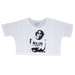 New York City Oversized Crop Top Junior Top(John Lennon New York City Oversized Crop Top Junior Top 455355)