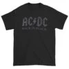 AC/DC Back In Black Glitter Logo T-shirt(Ac Dc Back In Black Glitter Logo T Shirt 455359) -ROCABILIA CLOTHING SALE 455359F