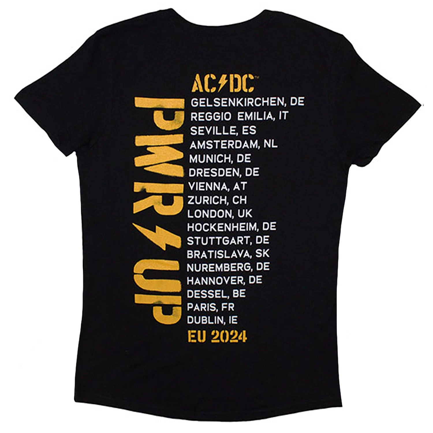 AC/DC Angus Triangle Pwr-up Eu Tour '24 T-shirt(Ac Dc Angus Triangle Pwr Up Eu Tour 24 T Shirt 455403) 4 AC/DC Angus Triangle Pwr-up Eu Tour '24 T-shirt(Ac Dc Angus Triangle Pwr Up Eu Tour 24 T Shirt 455403) - Image 2