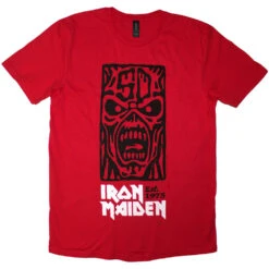 Est. 1975 Stamp Logo Black T-shirt(Iron Maiden Est 1975 Stamp Logo Black T Shirt 456113)