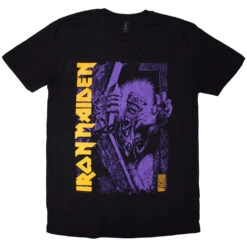 Est. 1975 No Prayer Grave Purple T-shirt(Iron Maiden Est 1975 No Prayer Grave Purple T Shirt 456129)