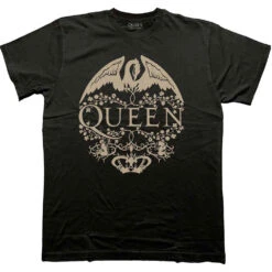 Floral Crest Mono T-shirt(Queen Floral Crest Mono T Shirt 456617)