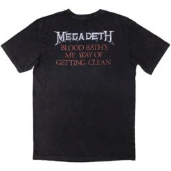 Black Friday Stone Wash T-shirt(Megadeth Black Friday Stone Wash T Shirt 457036) 5 Black Friday Stone Wash T-shirt(Megadeth Black Friday Stone Wash T Shirt 457036) -ROCABILIA CLOTHING SALE 457036B