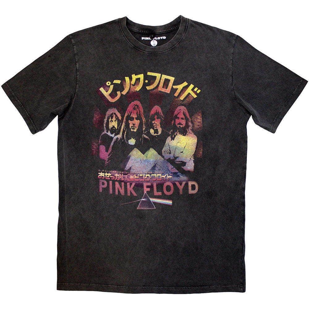 Japan Poster Stone Wash T-shirt(Pink Floyd Japan Poster Stone Wash T Shirt 457066) 3 Japan Poster Stone Wash T-shirt(Pink Floyd Japan Poster Stone Wash T Shirt 457066)