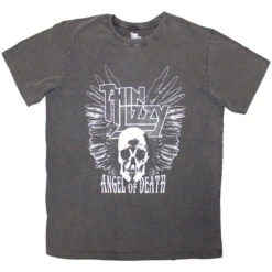 Angel Of Death Stone Wash T-shirt(Thin Lizzy Angel Of Death Stone Wash T Shirt 457102)