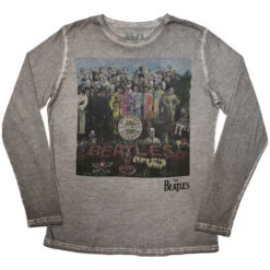 Sgt Pepper Stone Wash Stone Wash Long Sleeve(Beatles Sgt Pepper Stone Wash Stone Wash Long Sleeve 457246)