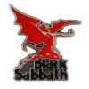 Logo & Daemon Pewter Pin Badge(Black Sabbath Logo Daemon Pewter Pin Badge 457331) -ROCABILIA CLOTHING SALE 457331F