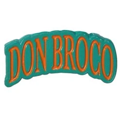 Orange Logo Pewter Pin Badge(Don Broco Orange Logo Pewter Pin Badge 457359)