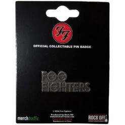 Stacked Logo Pewter Pin Badge(Foo Fighters Stacked Logo Pewter Pin Badge 457395)