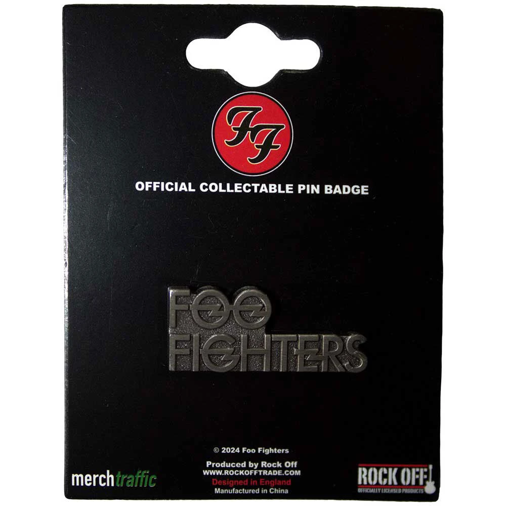 Stacked Logo Pewter Pin Badge(Foo Fighters Stacked Logo Pewter Pin Badge 457395) 3 Stacked Logo Pewter Pin Badge(Foo Fighters Stacked Logo Pewter Pin Badge 457395)