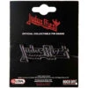 Logo Pewter Pin Badge(Judas Priest Logo Pewter Pin Badge 457494) 2 Logo Pewter Pin Badge(Judas Priest Logo Pewter Pin Badge 457494) -ROCABILIA CLOTHING SALE 457494F