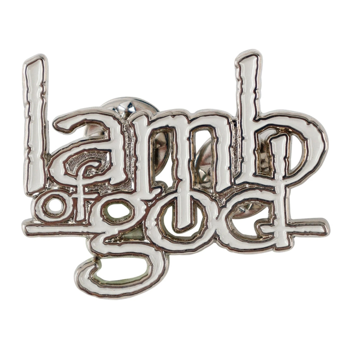 Logo Pewter Pin Badge(Lamb Of God Logo Pewter Pin Badge 457509) 3 Logo Pewter Pin Badge(Lamb Of God Logo Pewter Pin Badge 457509)