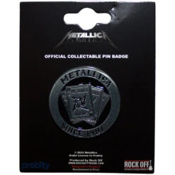 30th Anniversary Playing Card Pewter Pin Badge(Metallica 30th Anniversary Playing Card Pewter Pin Badge 457529)