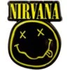 Logo & Happy Face Cut-out Pewter Pin Badge(Nirvana Logo Happy Face Cut Out Pewter Pin Badge 457558) 2 Logo & Happy Face Cut-out Pewter Pin Badge(Nirvana Logo Happy Face Cut Out Pewter Pin Badge 457558) -ROCABILIA CLOTHING SALE 457558F