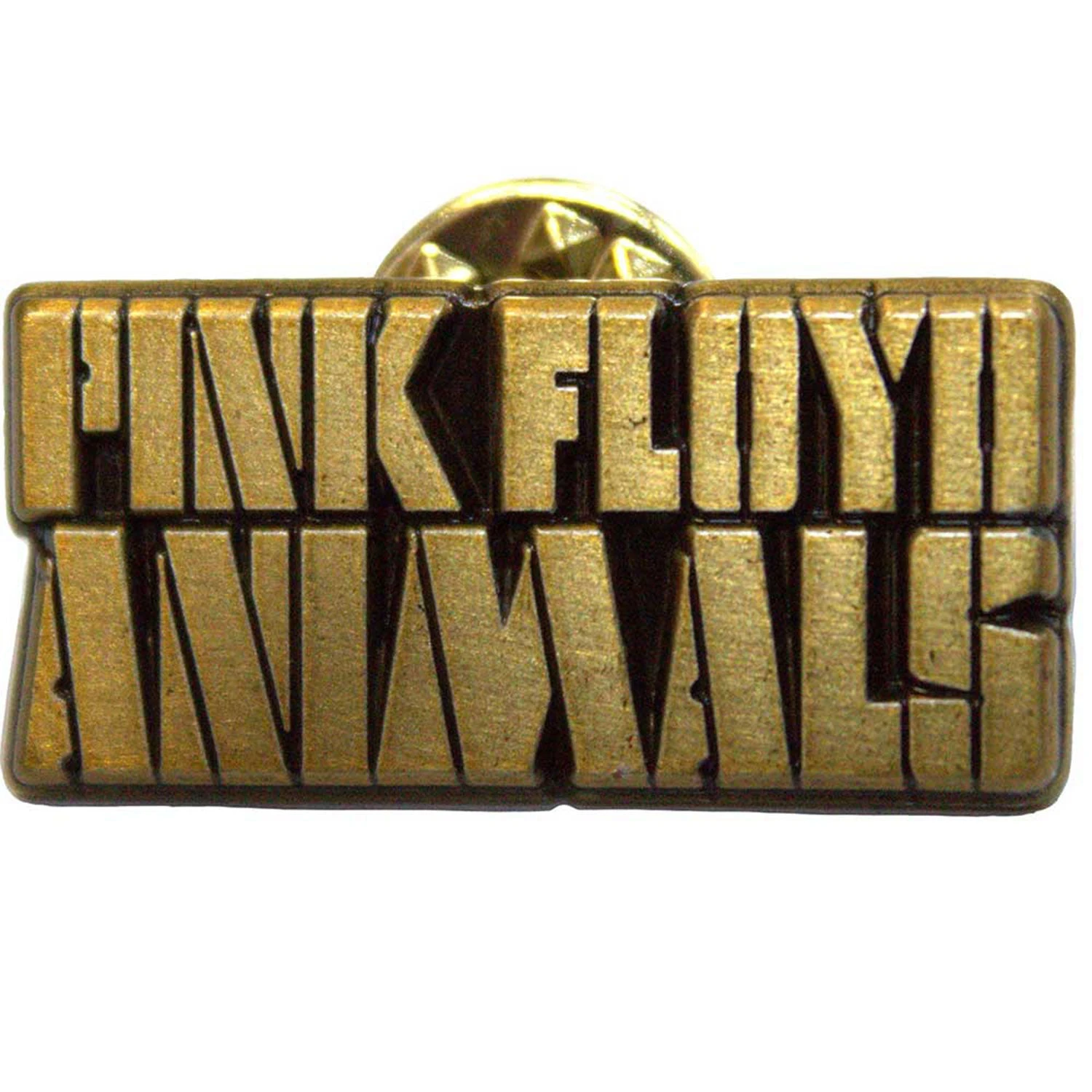 Animals Gold Text Logo Pewter Pin Badge(Pink Floyd Animals Gold Text Logo Pewter Pin Badge 457607) 3 Animals Gold Text Logo Pewter Pin Badge(Pink Floyd Animals Gold Text Logo Pewter Pin Badge 457607)