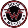Rock Music Emblem Pewter Pin Badge(Weezer Rock Music Emblem Pewter Pin Badge 457834) -ROCABILIA CLOTHING SALE 457834F