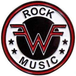 Rock Music Emblem Pewter Pin Badge(Weezer Rock Music Emblem Pewter Pin Badge 457834)