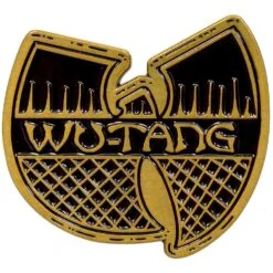 Black & Gold Logo Pewter Pin Badge(Wu Tang Clan Black Gold Logo Pewter Pin Badge 457842)
