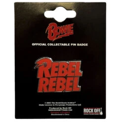 Rebel Rebel Pewter Pin Badge(David Bowie Rebel Rebel Pewter Pin Badge 458062)