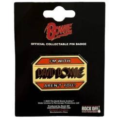 I'm With... Pewter Pin Badge(David Bowie I M With Pewter Pin Badge 458066)