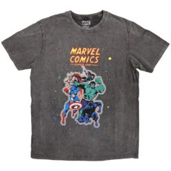Avengers Stone Wash T-shirt(Marvel Comics Avengers Stone Wash T Shirt 458253)