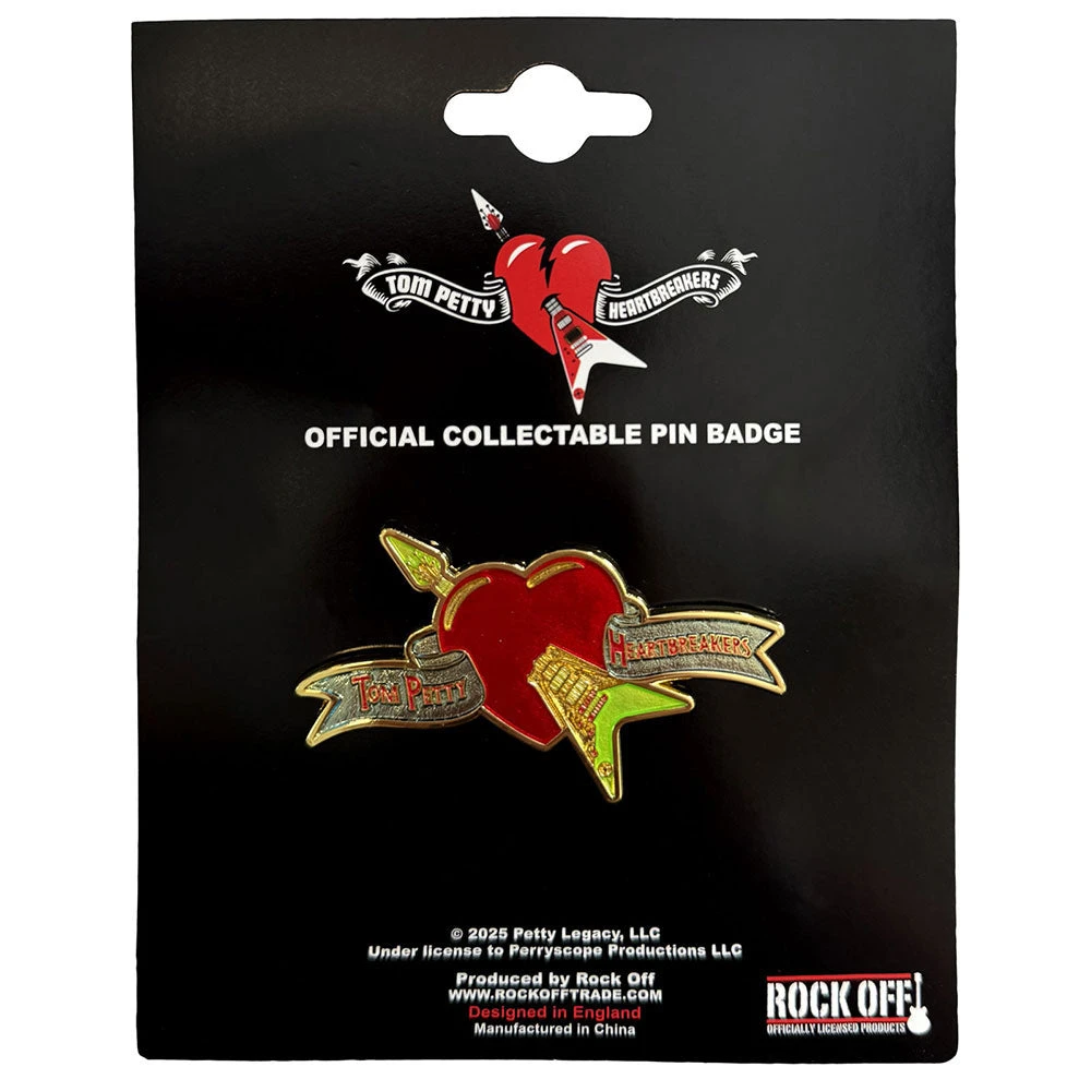 Flying Heart Pewter Pin Badge(Tom Petty The Heartbreakers Flying Heart Pewter Pin Badge 458350) 3 Flying Heart Pewter Pin Badge(Tom Petty The Heartbreakers Flying Heart Pewter Pin Badge 458350)