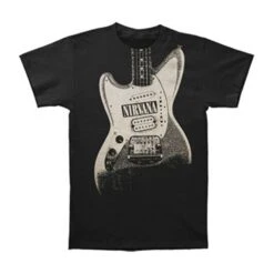 Guitar With Logo Image Discharge (3X=3XLT, 4X=4XLT) Slim Fit T-shirt(Nirvana Guitar With Logo Image Discharge 3x 3xlt 4x 4xlt Slim Fit T Shirt 53338)