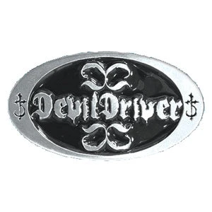Oval Logo Black Enamel Filled On Silver Buckle Belt Buckle(Devil Driver Oval Logo Black Enamel Filled On Silver Buckle Belt Buckle 55695) 3 Oval Logo Black Enamel Filled On Silver Buckle Belt Buckle(Devil Driver Oval Logo Black Enamel Filled On Silver Buckle Belt Buckle 55695)