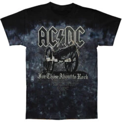 AC/DC Cannon Tie Dye T-shirt(Ac Dc Cannon Tie Dye T Shirt 65166)