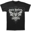 B&w Winged Devil T-shirt(Van Halen B W Winged Devil T Shirt 88193) -ROCABILIA CLOTHING SALE 88193F